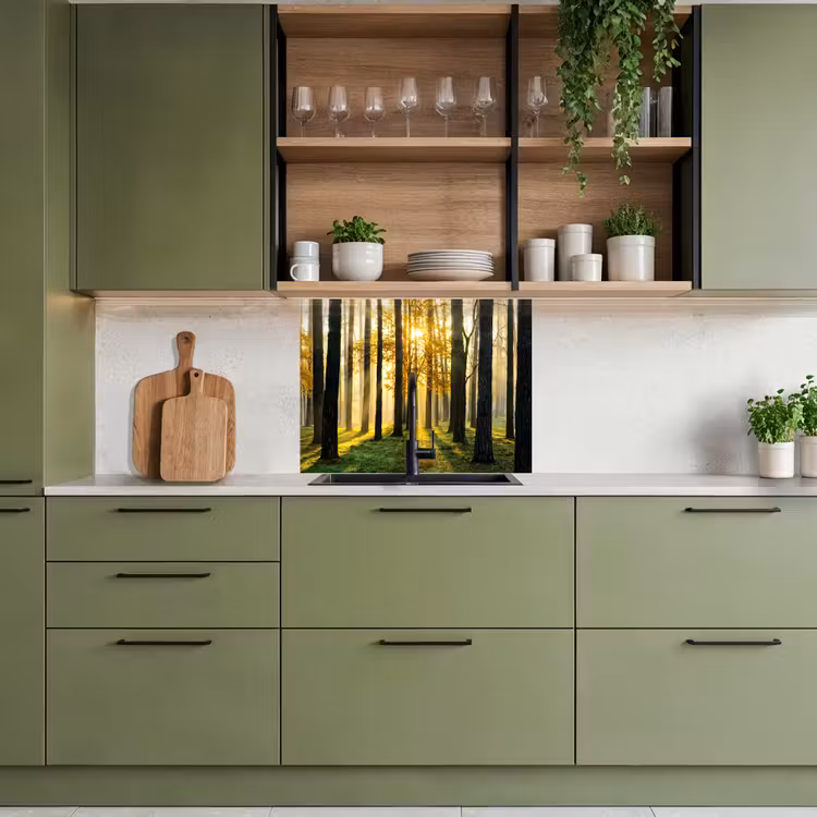 Revestimiento cocina - Bosque - Sol - Árboles - Hierba - Paisaje - Naturaleza — 7