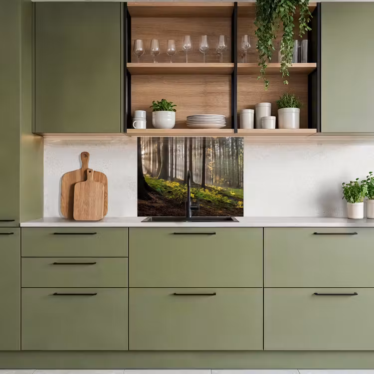 Revestimiento cocina - Sol - Ramas - Árboles - Bosque - Naturaleza — 7