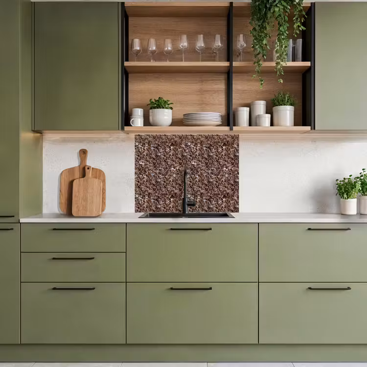 Revestimiento cocina - Granito - Marrón - Textura — 7