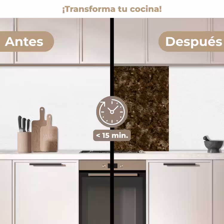Revestimiento cocina - Oscuro - Granito - Marrón — 2