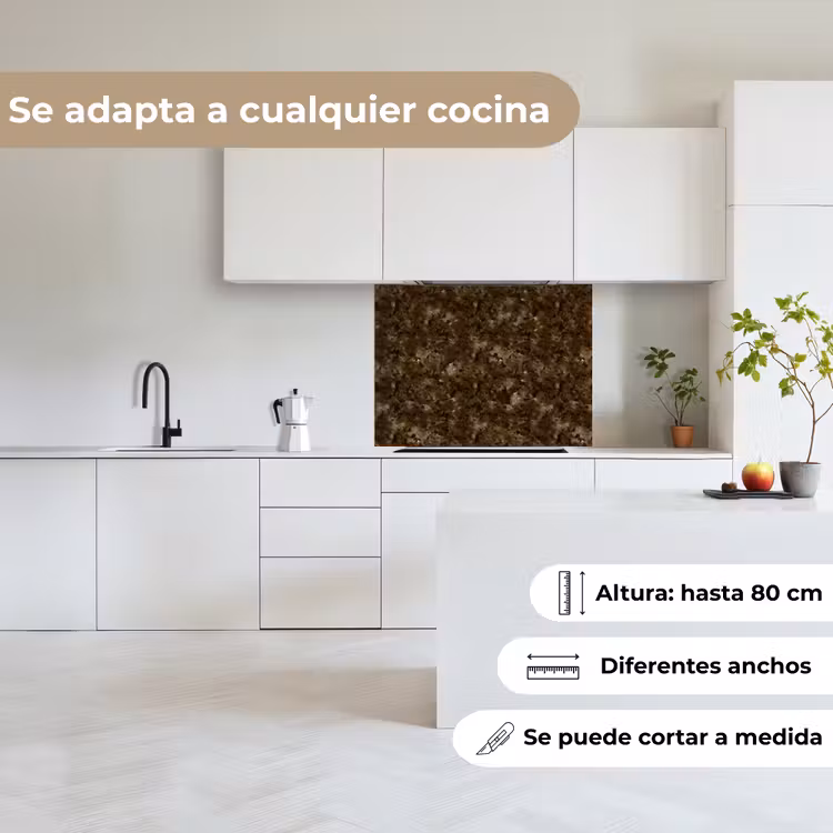 Revestimiento cocina - Oscuro - Granito - Marrón — 6