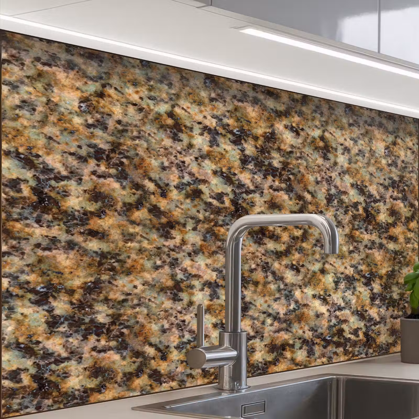 Revestimiento cocina - Granito - Color - Marrón — 1
