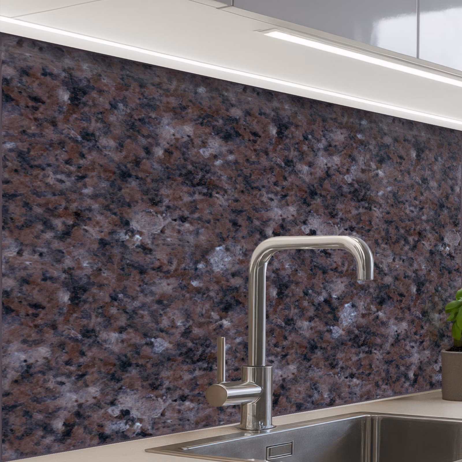 Revestimiento cocina - Granito - Negro - Gris - Tintes — 1
