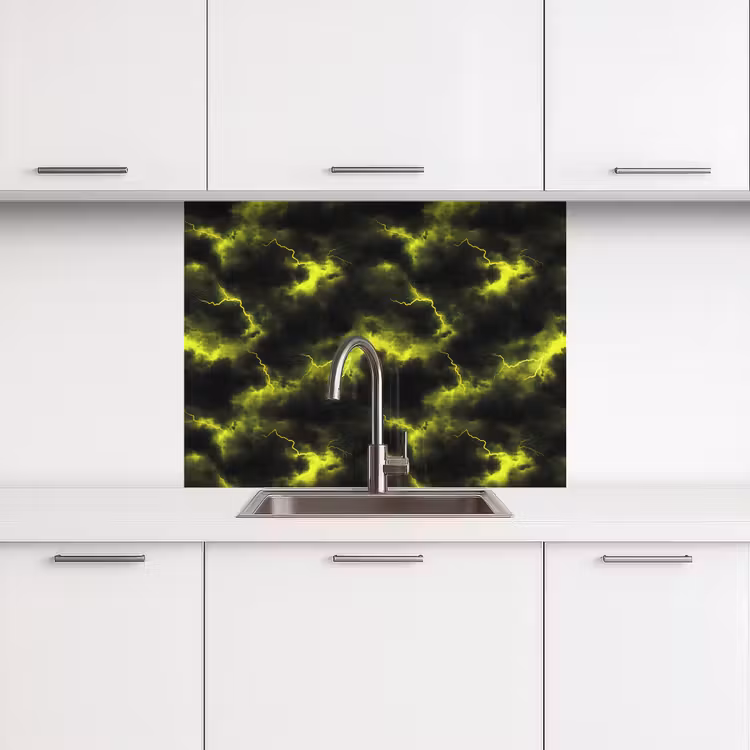 Revestimiento cocina - Amarillo - Tormenta - Nubes — 3