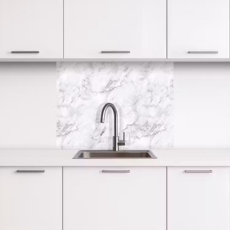 Revestimiento cocina - Clásico - Mármol - Vetas - Gris — 3