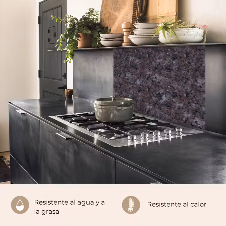 Revestimiento cocina - Granito - Negro - Gris - Tintes — 4
