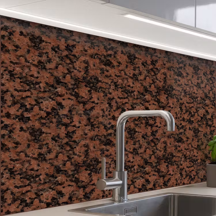 Revestimiento cocina - Granito - Rojo - Negro — 1