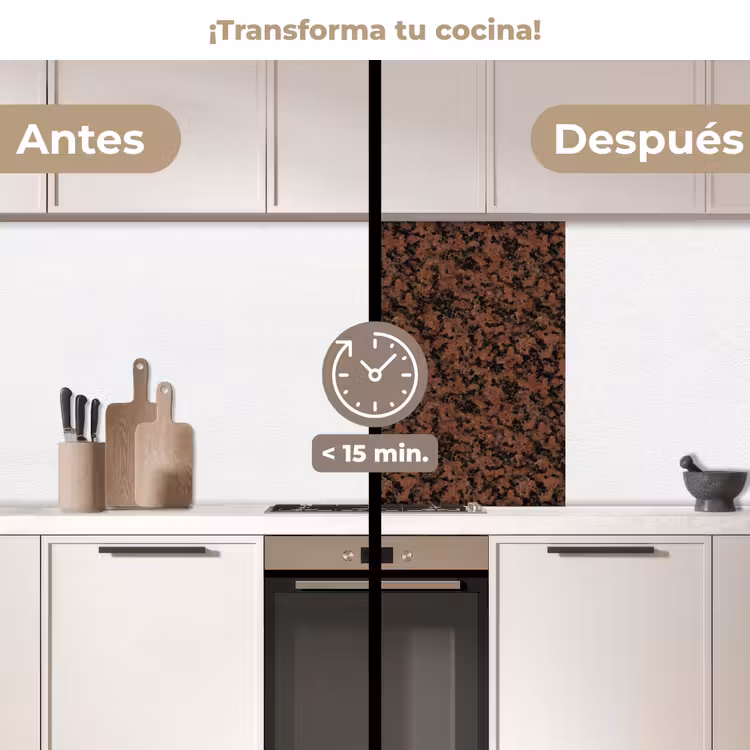Revestimiento cocina - Granito - Rojo - Negro — 2