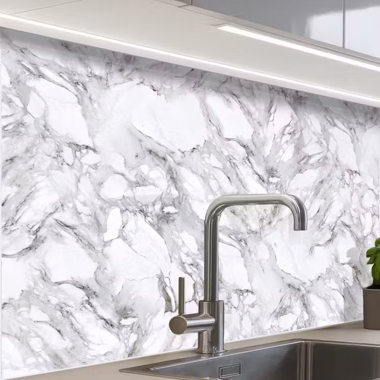 Revestimiento cocina - Mármol - Capas - Rompiendo - Estructura gris — 1