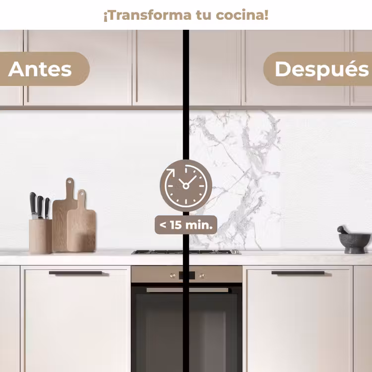 Revestimiento cocina - Mármol - Puro - Gris - Vetas — 2