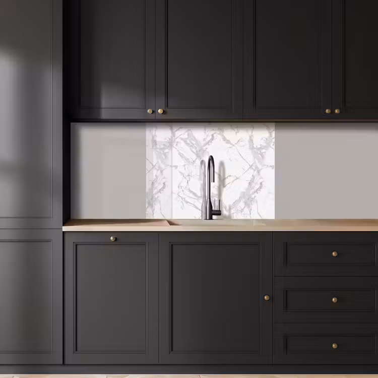 Revestimiento cocina - Mármol - Puro - Gris - Vetas — 5