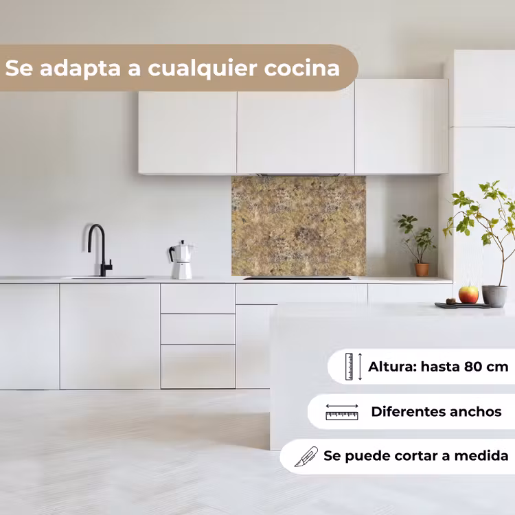 Revestimiento cocina - Marrón - Blanco - Tintes - Granito — 6