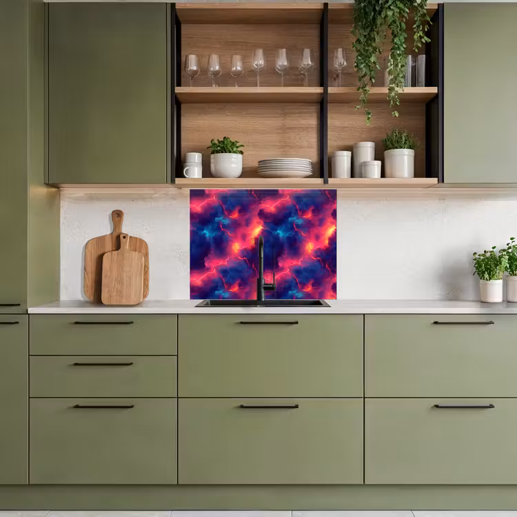 Revestimiento cocina - Rayos - Nubes - Colorido — 7