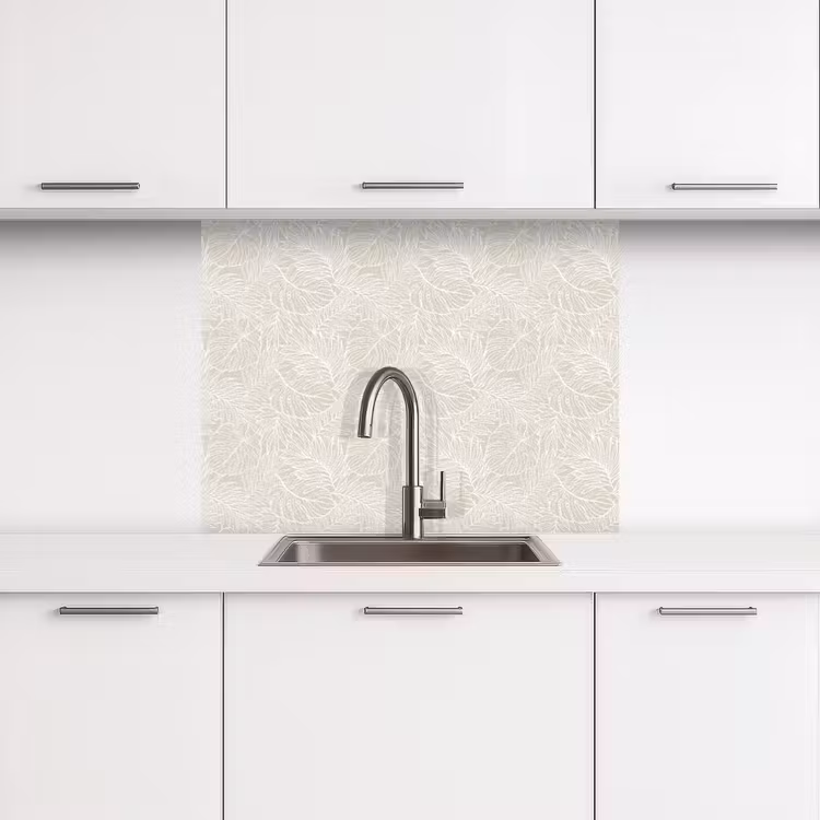 Revestimiento cocina - Hojas - Beige - Monstera - Palmera — 3