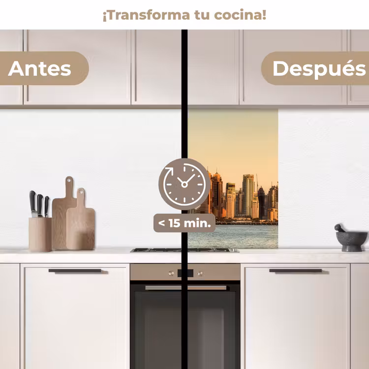 Revestimiento cocina - Skyline - Canal - Rascacielos — 2