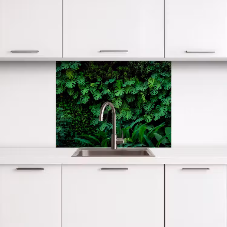 Revestimiento cocina - Naturaleza - Bosque - Verde - Monstera — 3