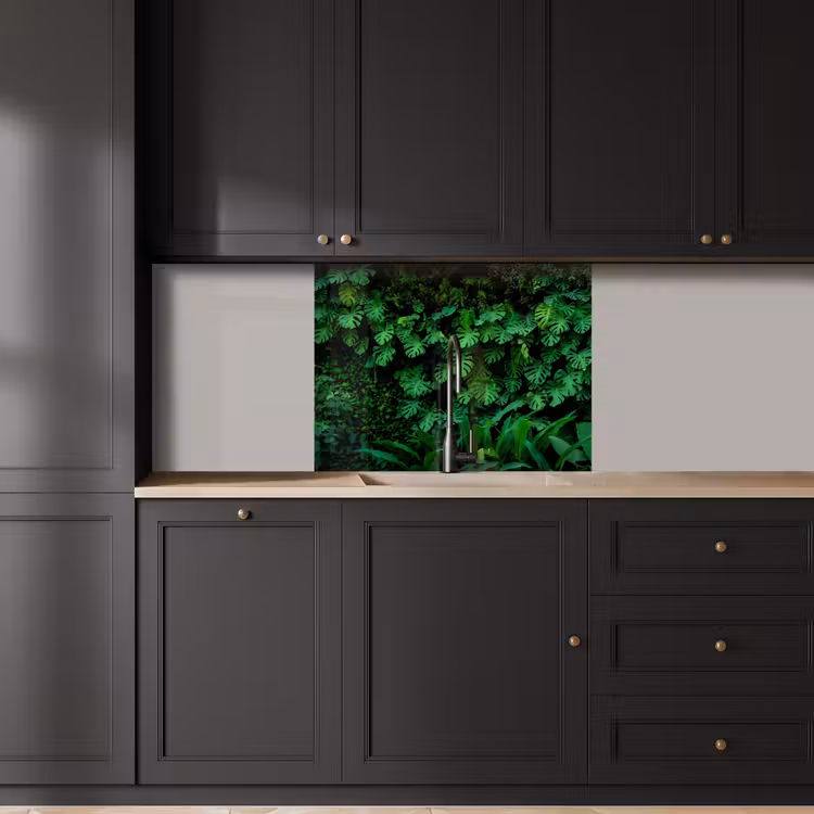 Revestimiento cocina - Naturaleza - Bosque - Verde - Monstera — 5