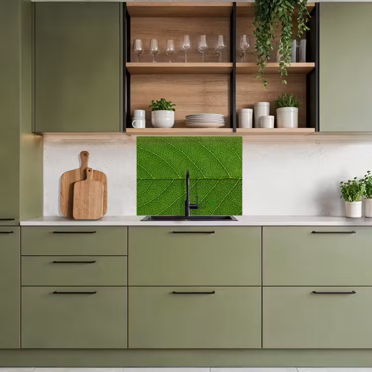Revestimiento cocina - Naturaleza - Hoja - Verde — 7