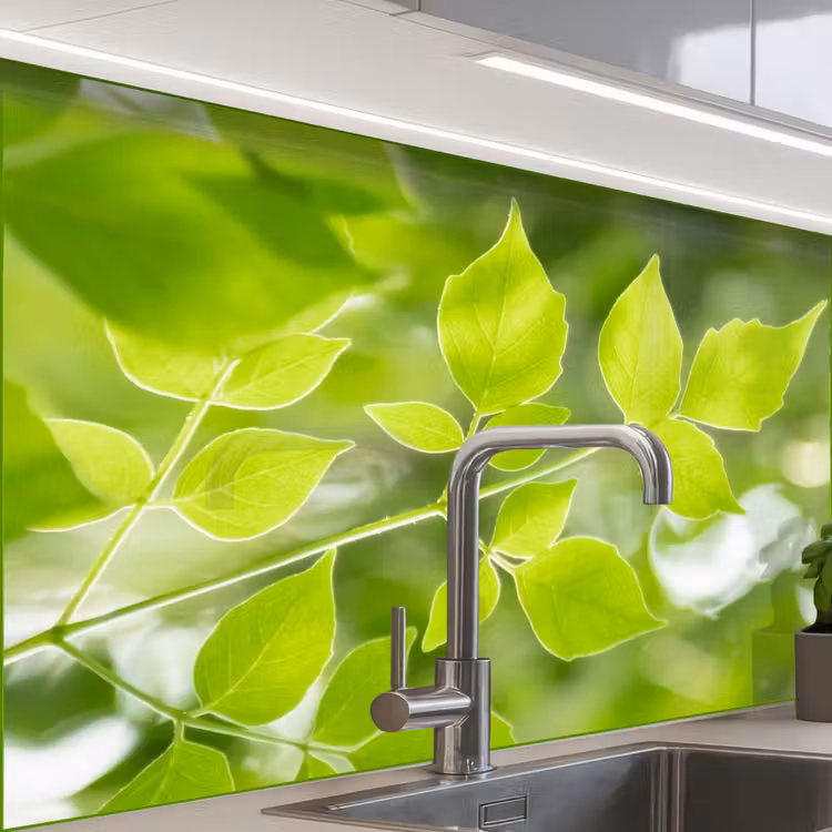 Revestimiento cocina - Naturaleza - Primavera - Verde - Hojas — 1