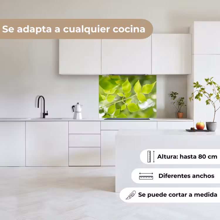 Revestimiento cocina - Naturaleza - Primavera - Verde - Hojas — 6