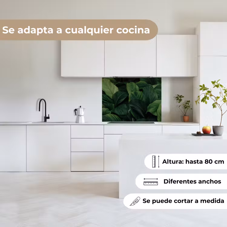 Revestimiento cocina - Naturaleza - Tropical - Hojas - Verde — 6