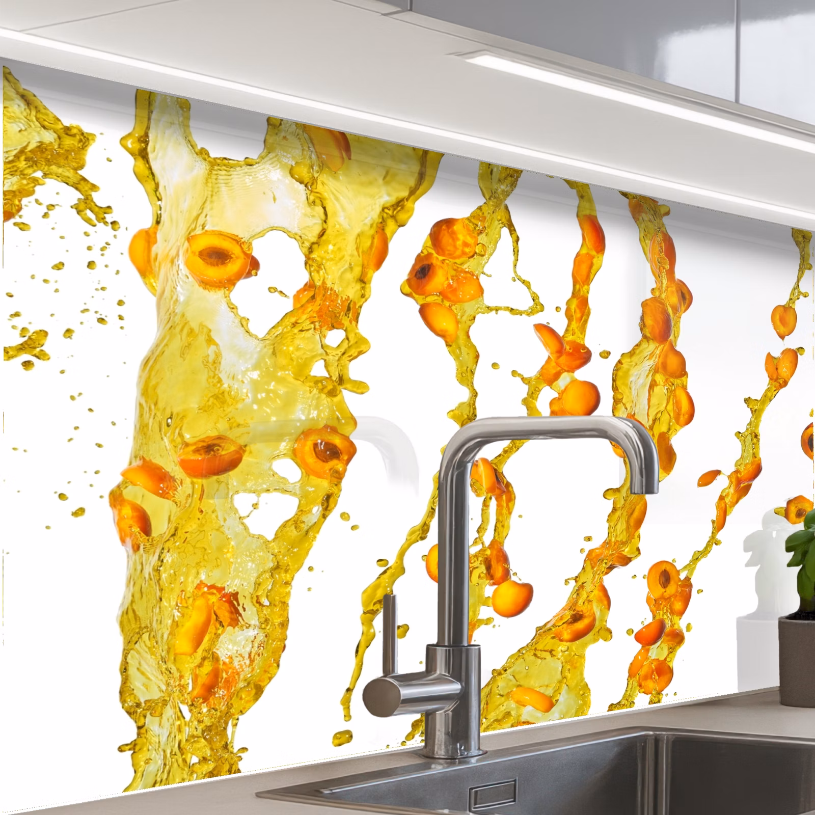 Revestimiento cocina - Naranja - Amarillo - Splash - Fruta — 1