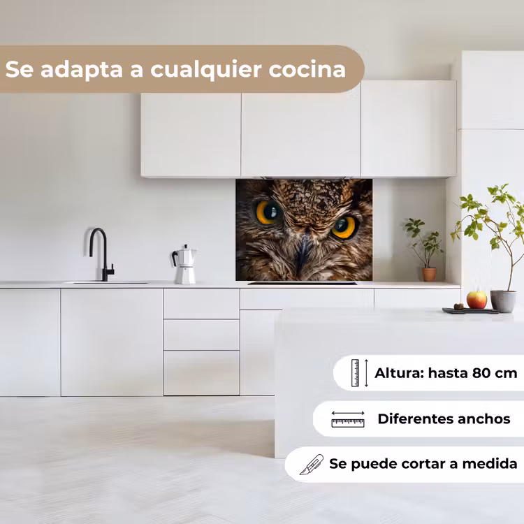 Revestimiento cocina - Búho - Animal - Naranja — 6