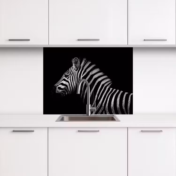 Revestimiento cocina - Cebra - Animal - Negro — 3