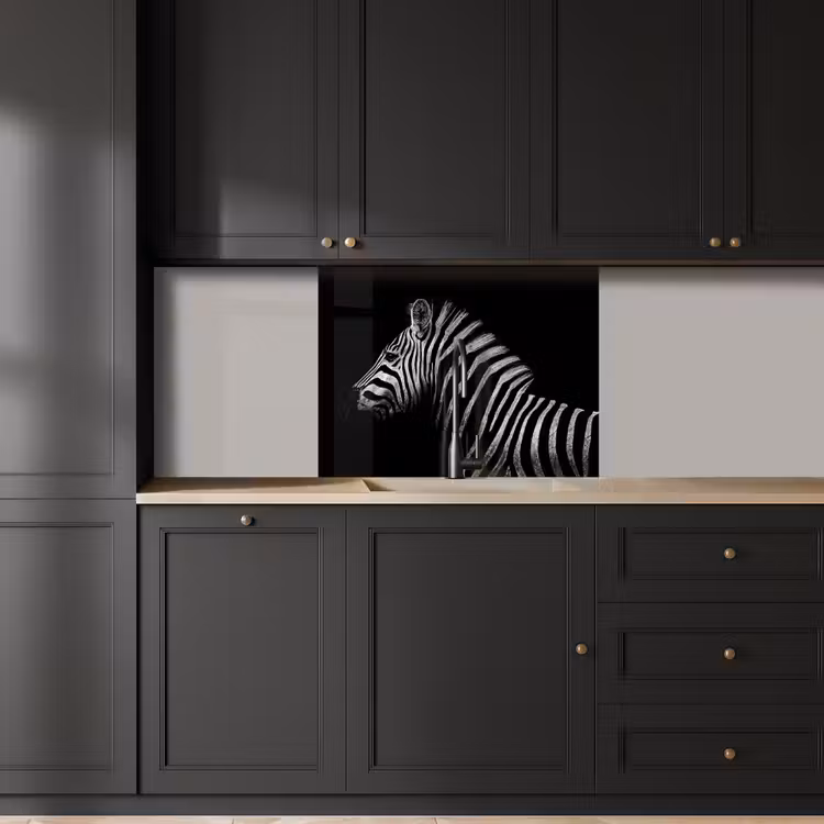 Revestimiento cocina - Cebra - Animal - Negro — 5