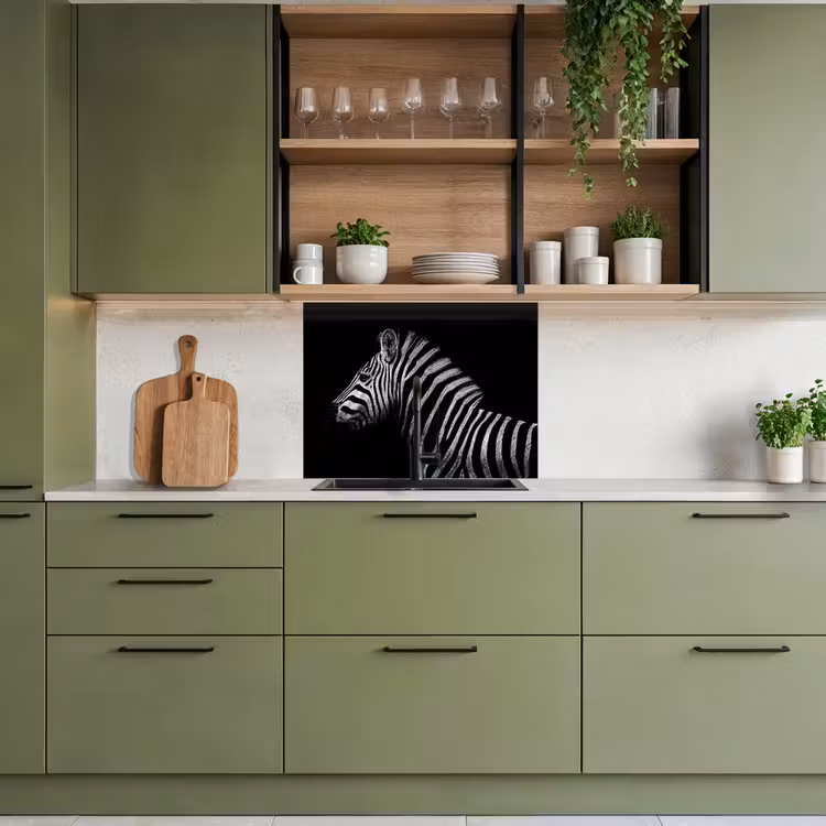 Revestimiento cocina - Cebra - Animal - Negro — 7