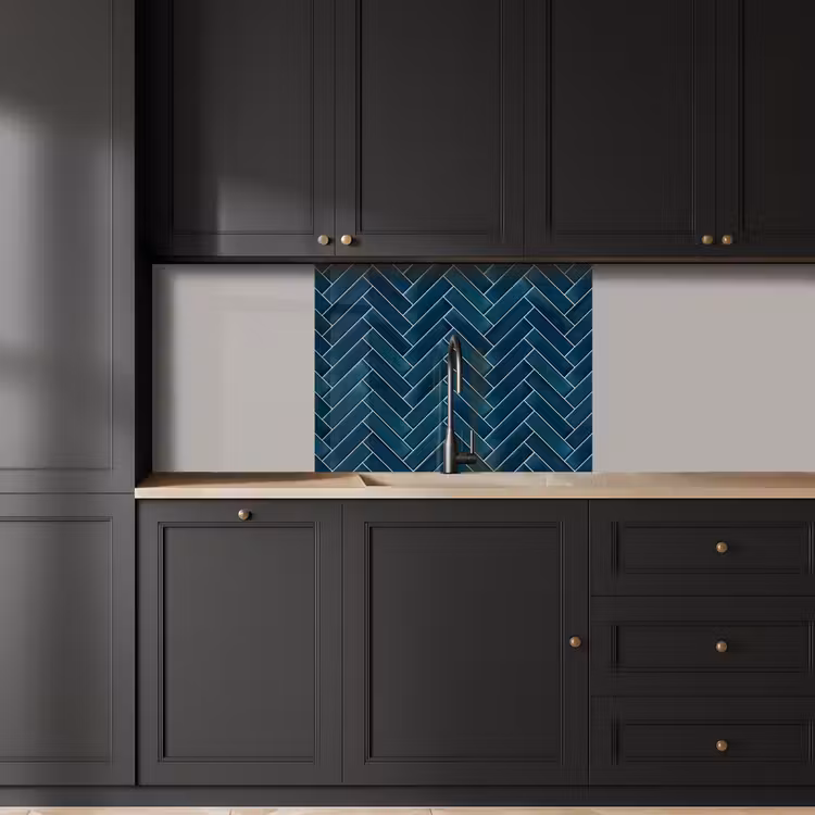 Revestimiento cocina - Espiga - Baldosas - Azul oscuro — 5