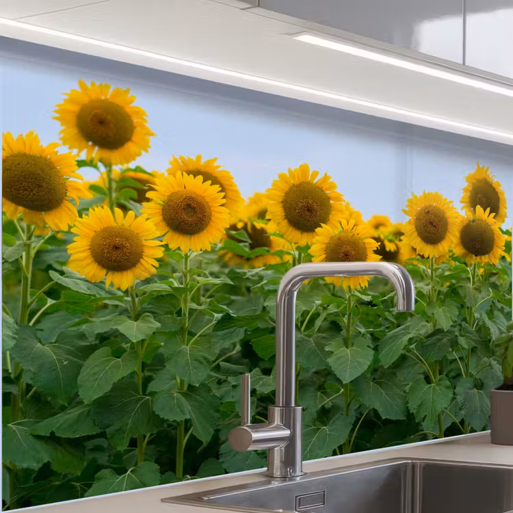 Revestimiento cocina - Girasoles - Amarillo - Naturaleza — 1