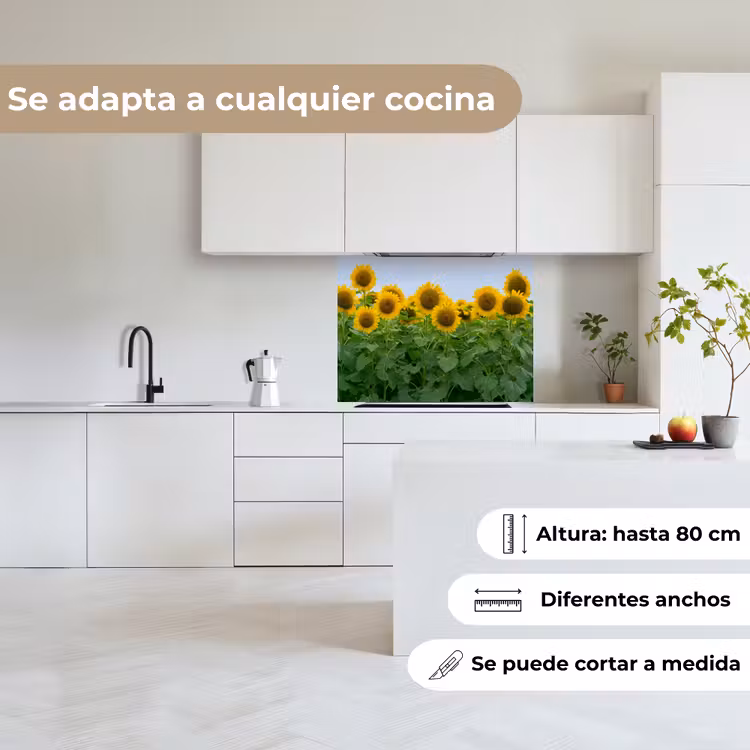 Revestimiento cocina - Girasoles - Amarillo - Naturaleza — 6