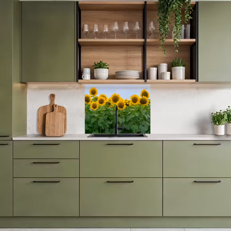 Revestimiento cocina - Girasoles - Amarillo - Naturaleza — 7