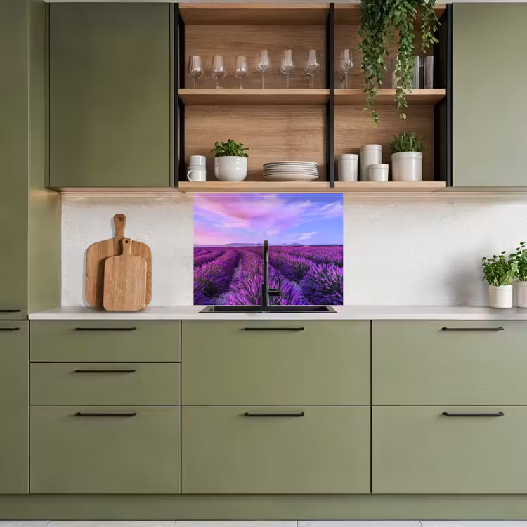 Revestimiento cocina - Lavanda - Violeta - Flores - Naturaleza — 7