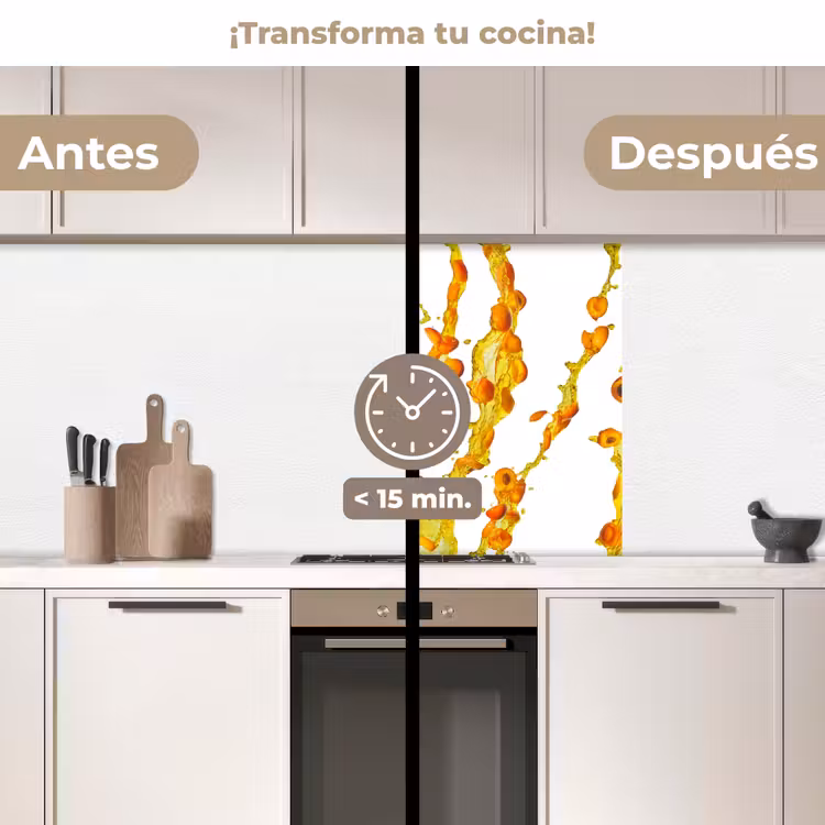 Revestimiento cocina - Naranja - Amarillo - Splash - Fruta — 2