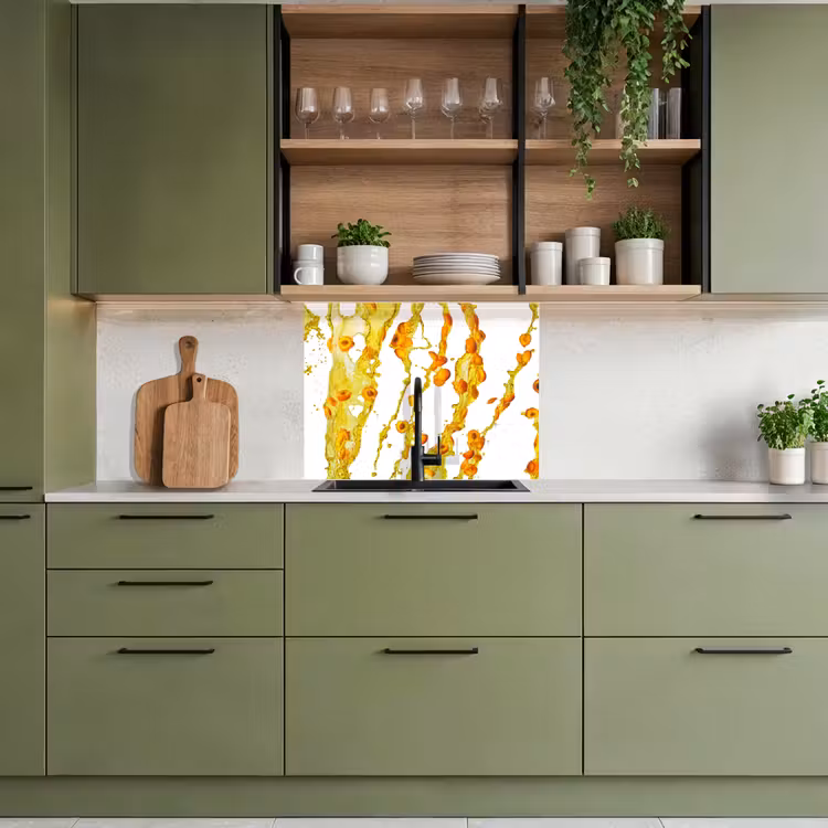 Revestimiento cocina - Naranja - Amarillo - Splash - Fruta — 7