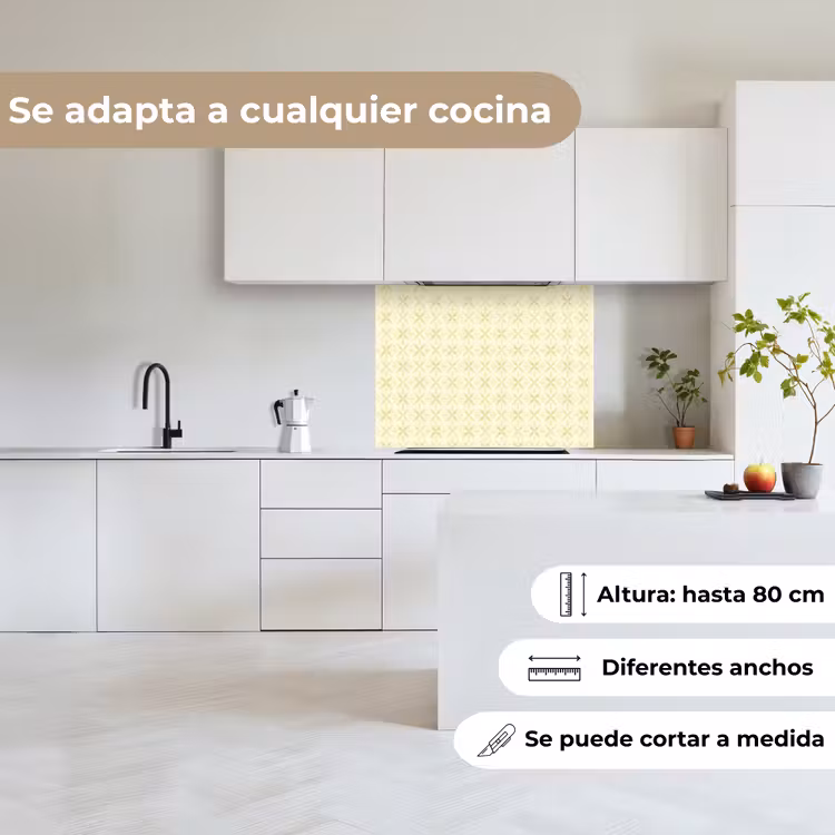 Revestimiento cocina - Patrón - Sutil - Amarillo — 6