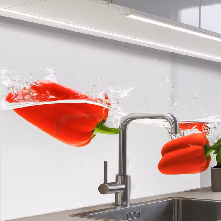Revestimiento cocina - Splash - Vegetal - Rojo — 1