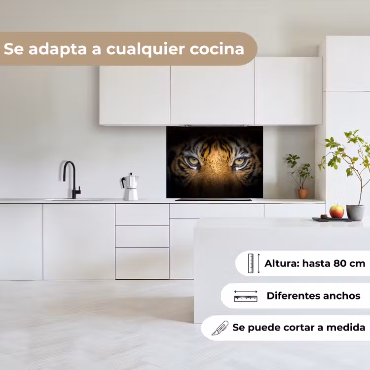 Revestimiento cocina - Tigre - Negro - Animal — 6