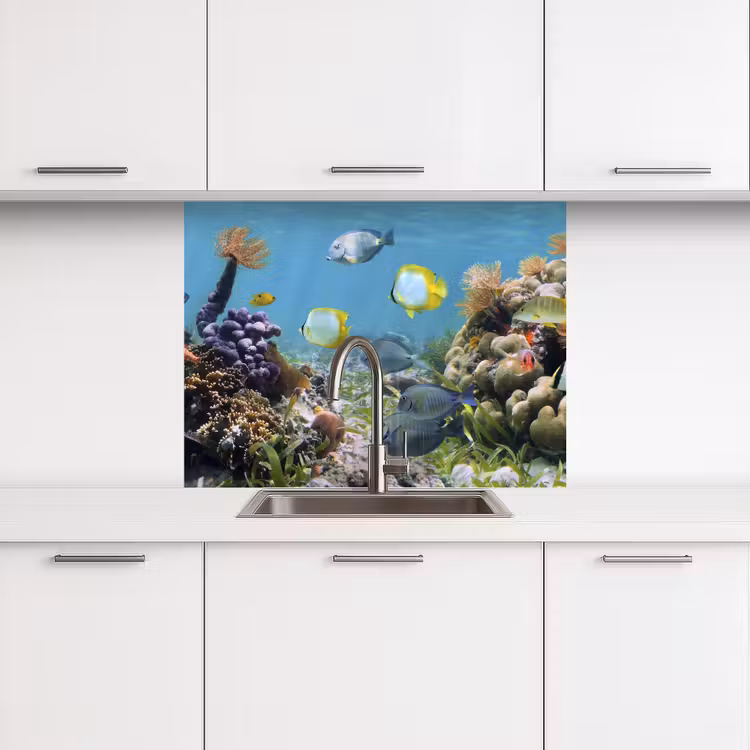 Revestimiento cocina - Agua - Corales - Peces - Luz — 3