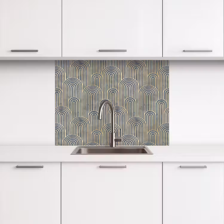 Revestimiento cocina - Lazo - Oro - Azul — 3