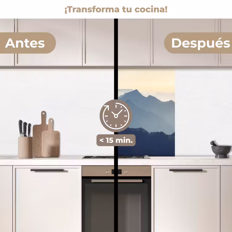Revestimiento cocina - Paisaje - Montañas - Verde - Naturaleza — 2