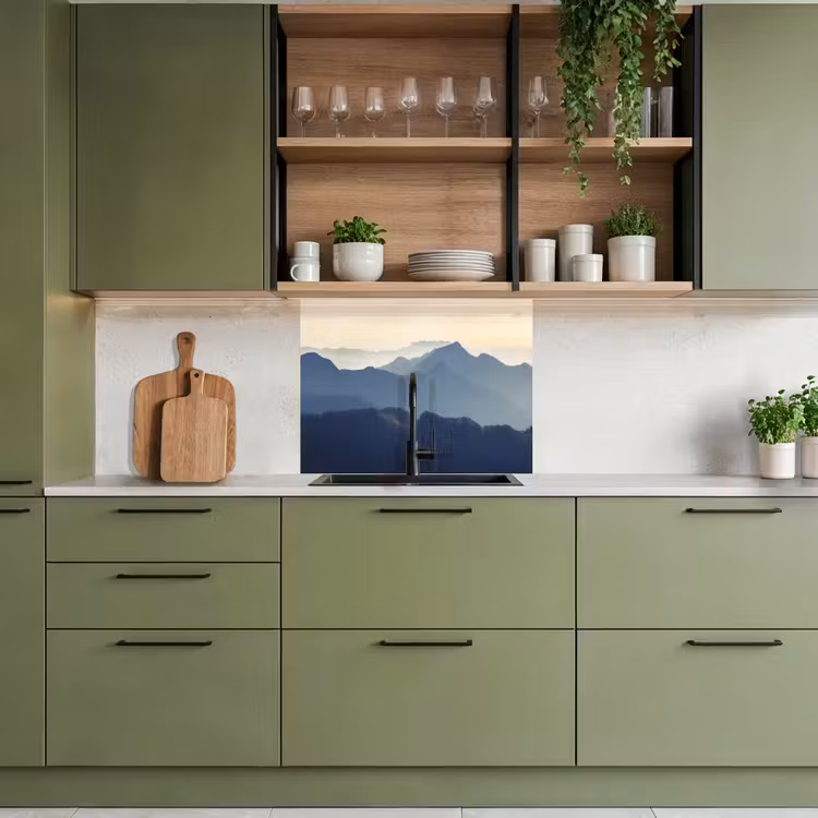 Revestimiento cocina - Paisaje - Montañas - Verde - Naturaleza — 7
