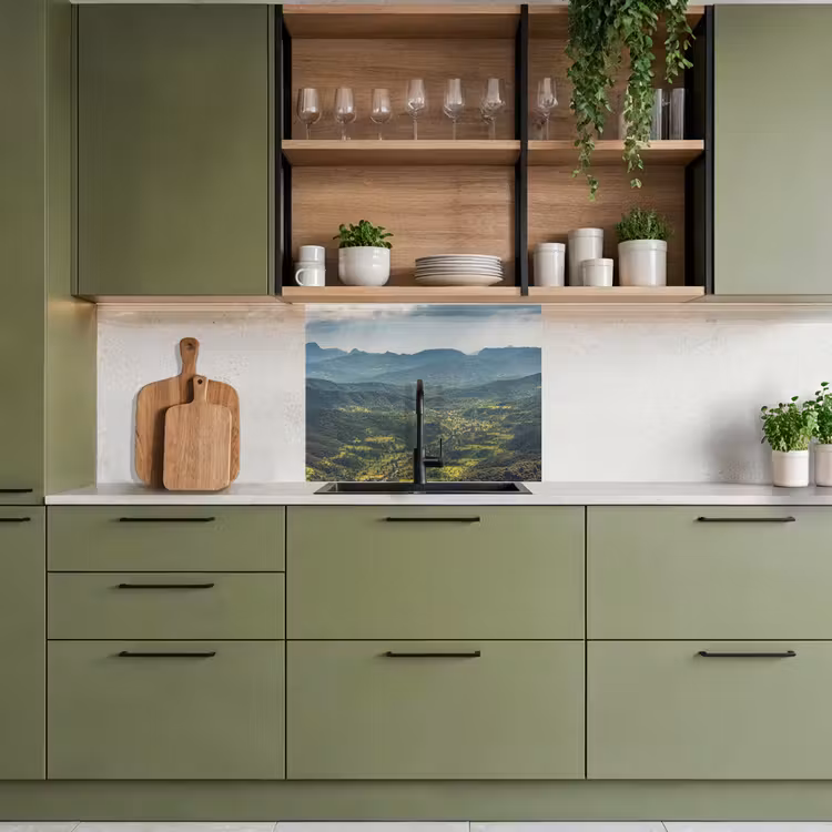 Revestimiento cocina - Paisaje - Valle - Verde — 7
