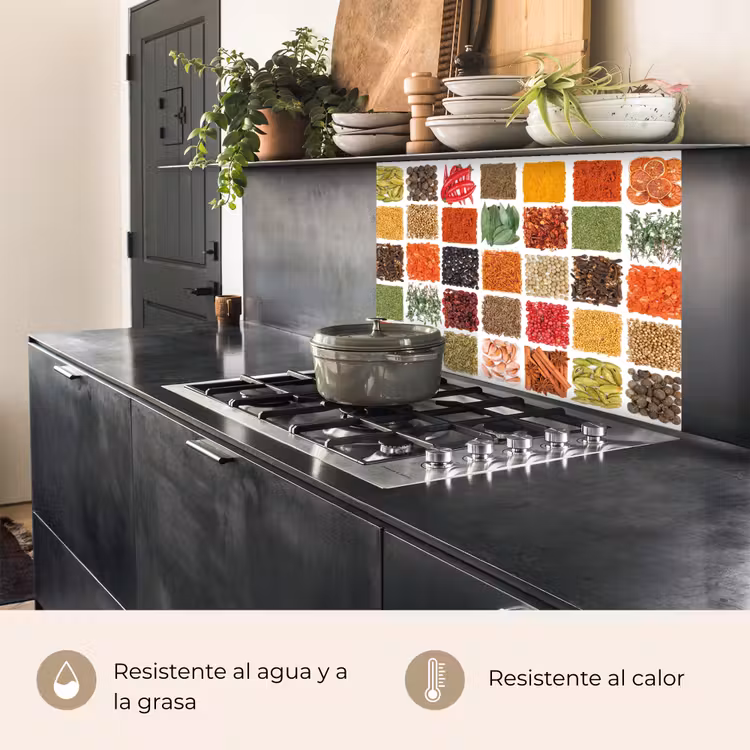Revestimiento cocina - Cuadrados - Especias - Gráficos — 4