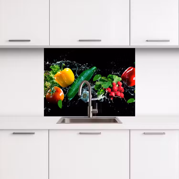 Revestimiento cocina - Vegetal - Salpicadura - Negro — 3