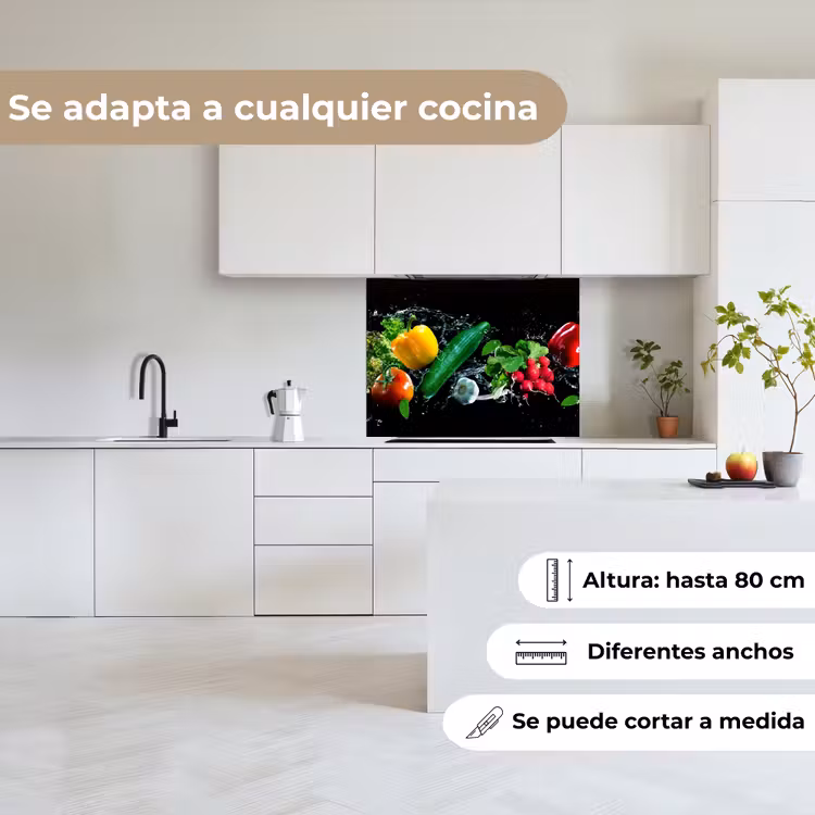 Revestimiento cocina - Vegetal - Salpicadura - Negro — 6