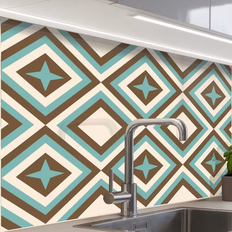 Revestimiento cocina - 50s - Estrella - Diseño — 1
