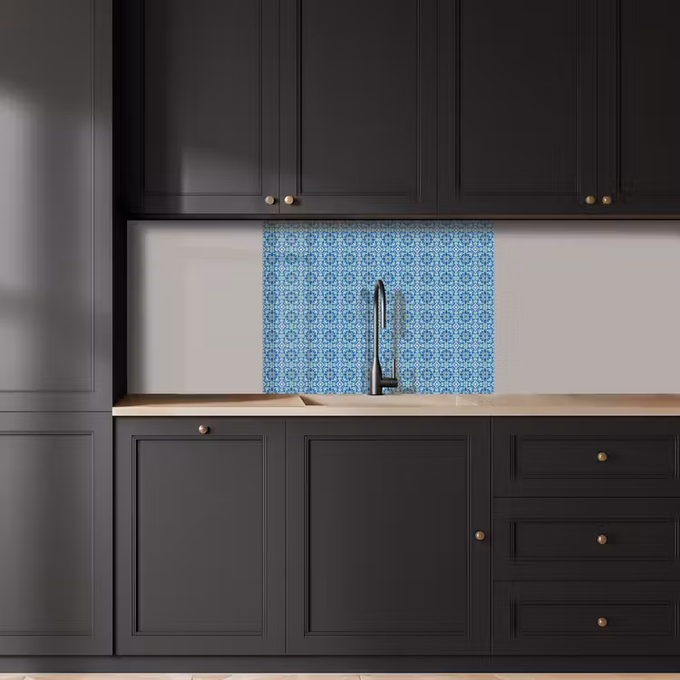 Revestimiento cocina - Azulejos - Mosaico - Turquesa - Azul — 5